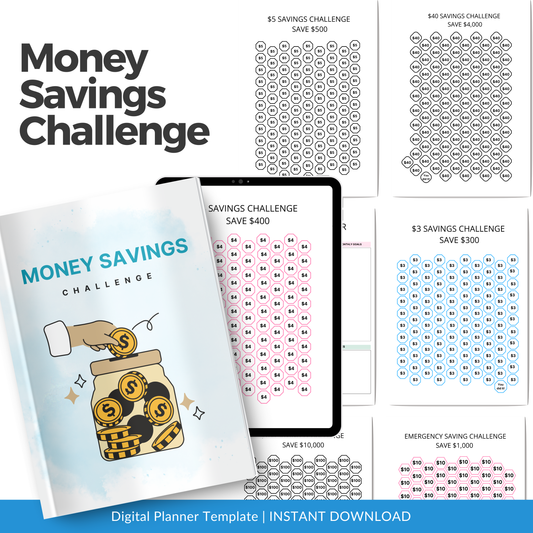 2026 Money Savings Challenge Planner – Printable Financial Challenge PDF