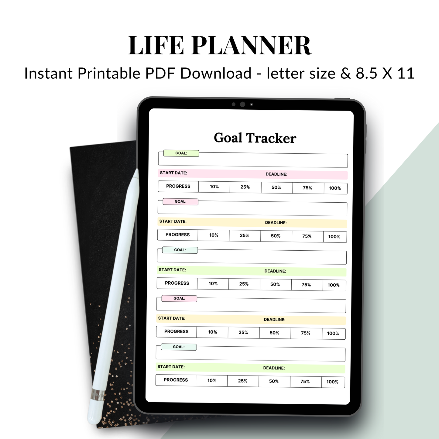 2026 Life Planner – All-in-One Digital Productivity Planner (PDF)