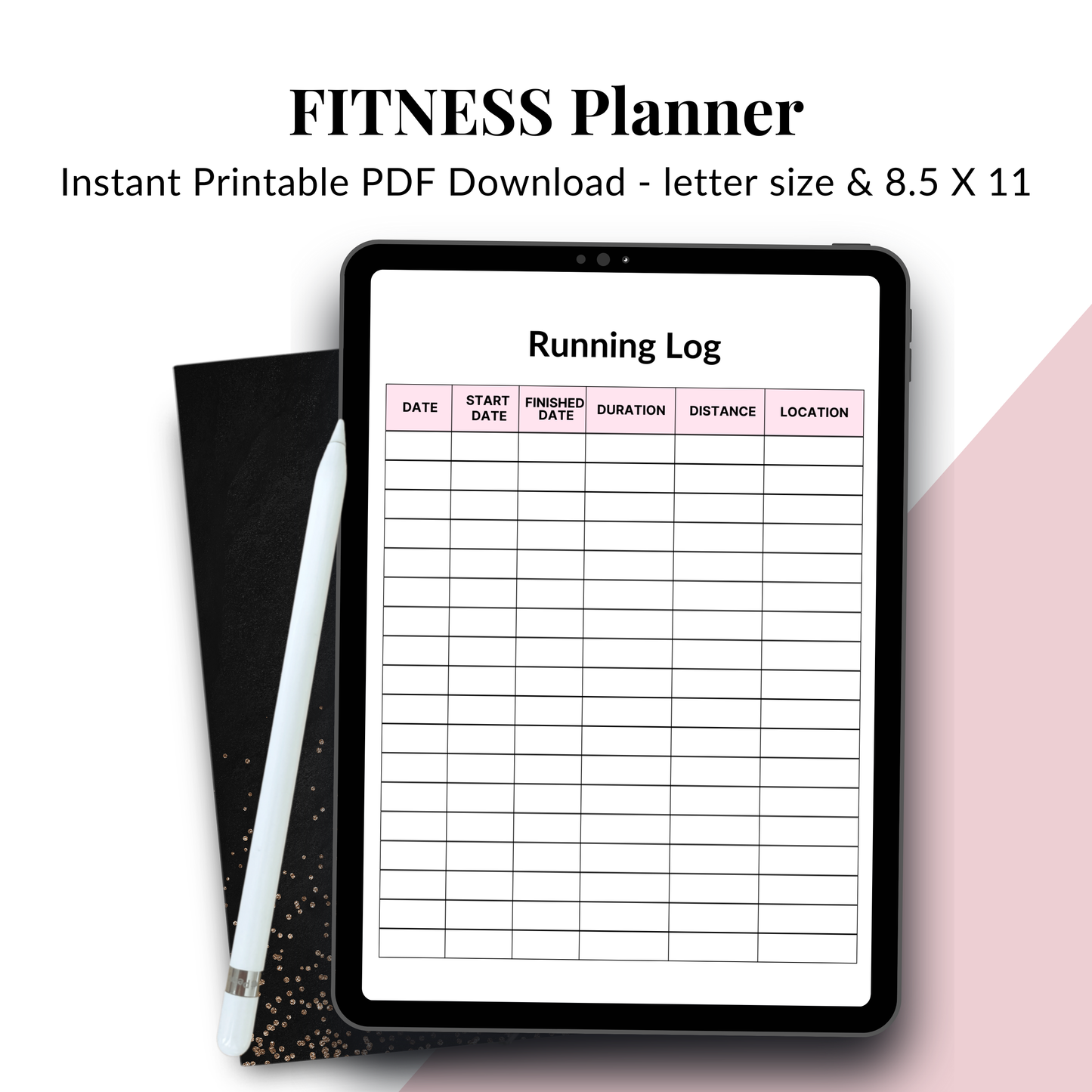 2026 Fitness Planner – Printable Workout & Health Tracker (PDF)