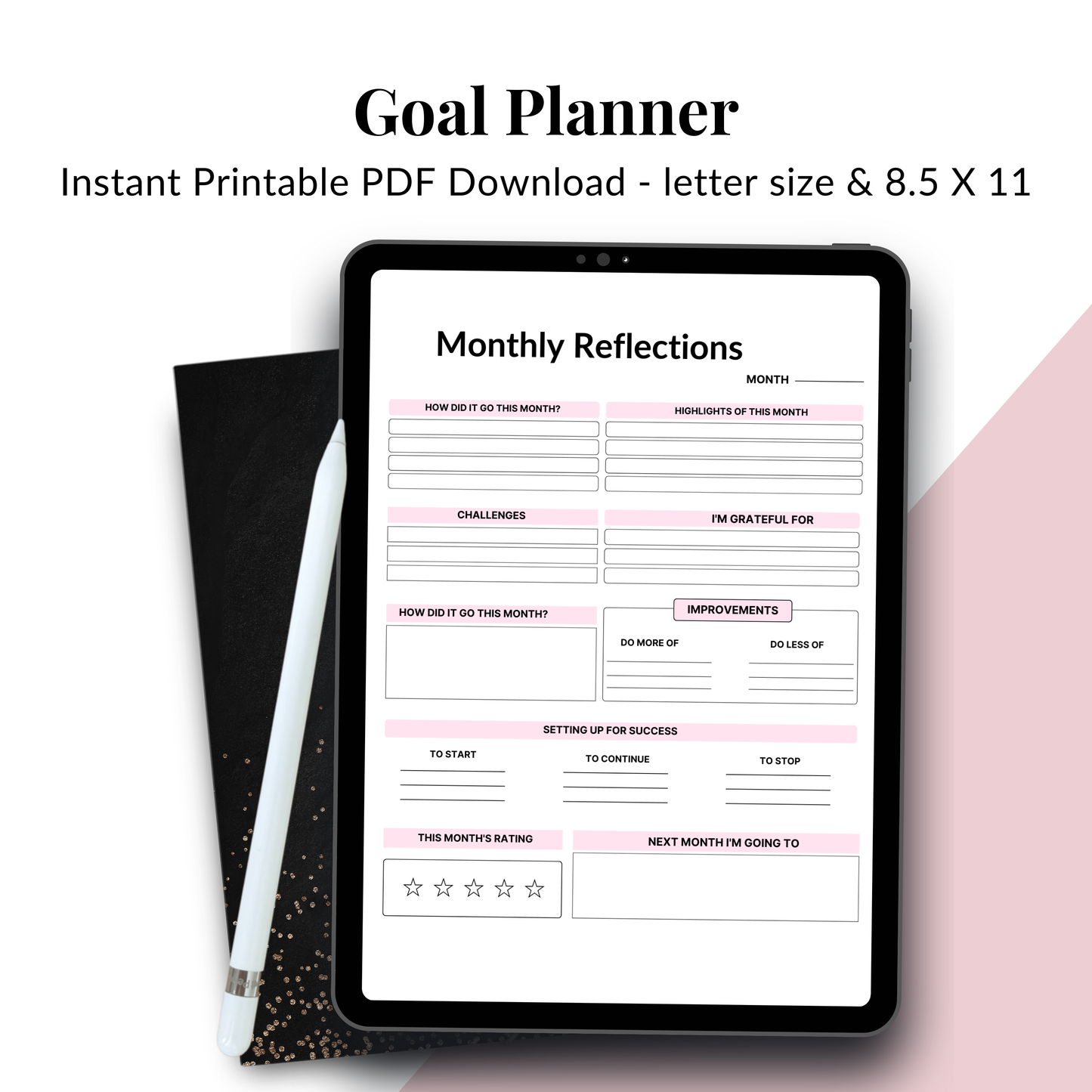 2026 Goal Planner – Goal Setting & Achievement Digital Workbook