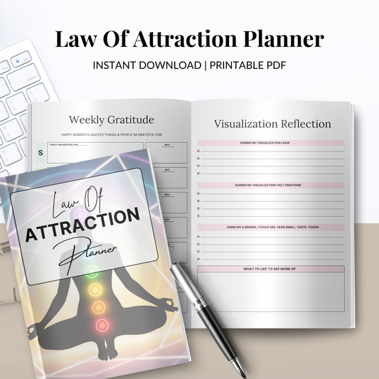 2026 Law of Attraction Planner – Manifestation Digital Journal (Printable)