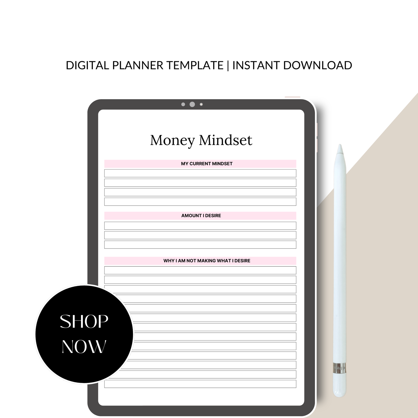 2026 Law of Attraction Planner – Manifestation Digital Journal (Printable)