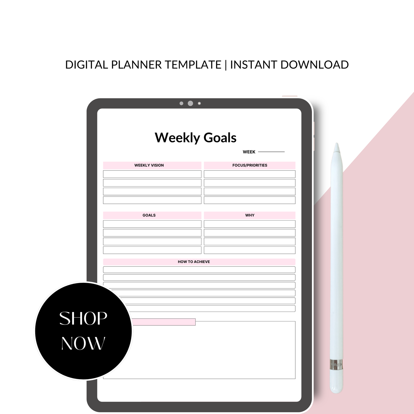 2026 Goal Planner – Goal Setting & Achievement Digital Workbook