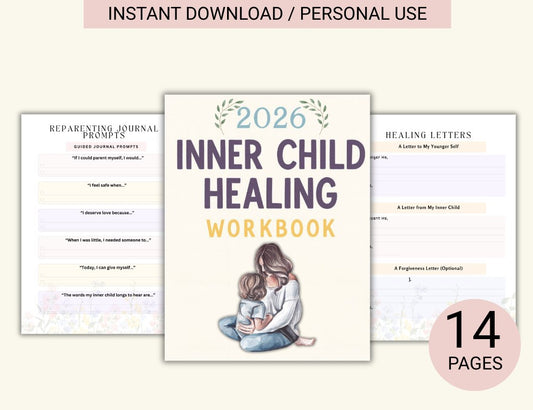 Therapist-Style Inner Child Healing Workbook ( Printable PDF )