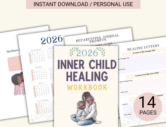 Therapist-Style Inner Child Healing Workbook ( Printable PDF )