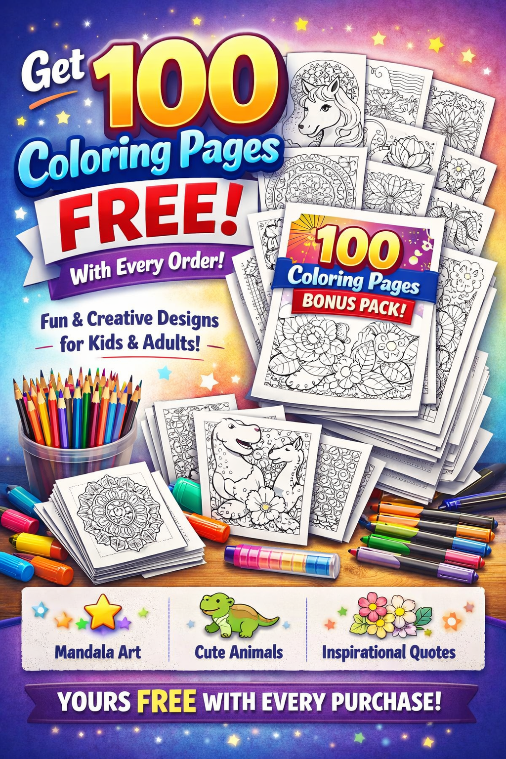 2026 Law of Attraction Planner – Manifestation Digital Journal (Printable)